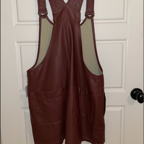 NWT Free People Overall Leather Dress - Picture 2 of 5